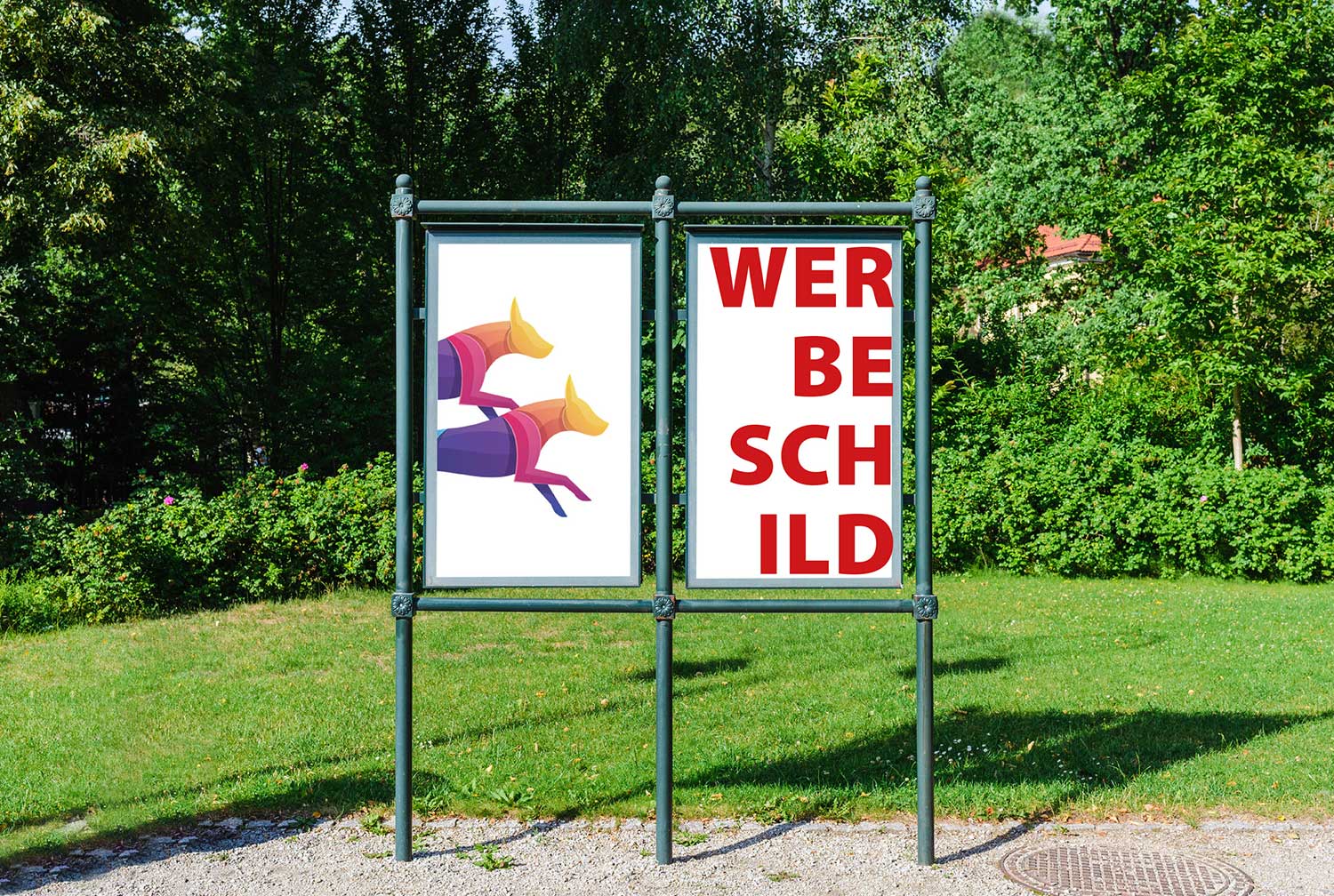 wrede service 1 werbeschild
